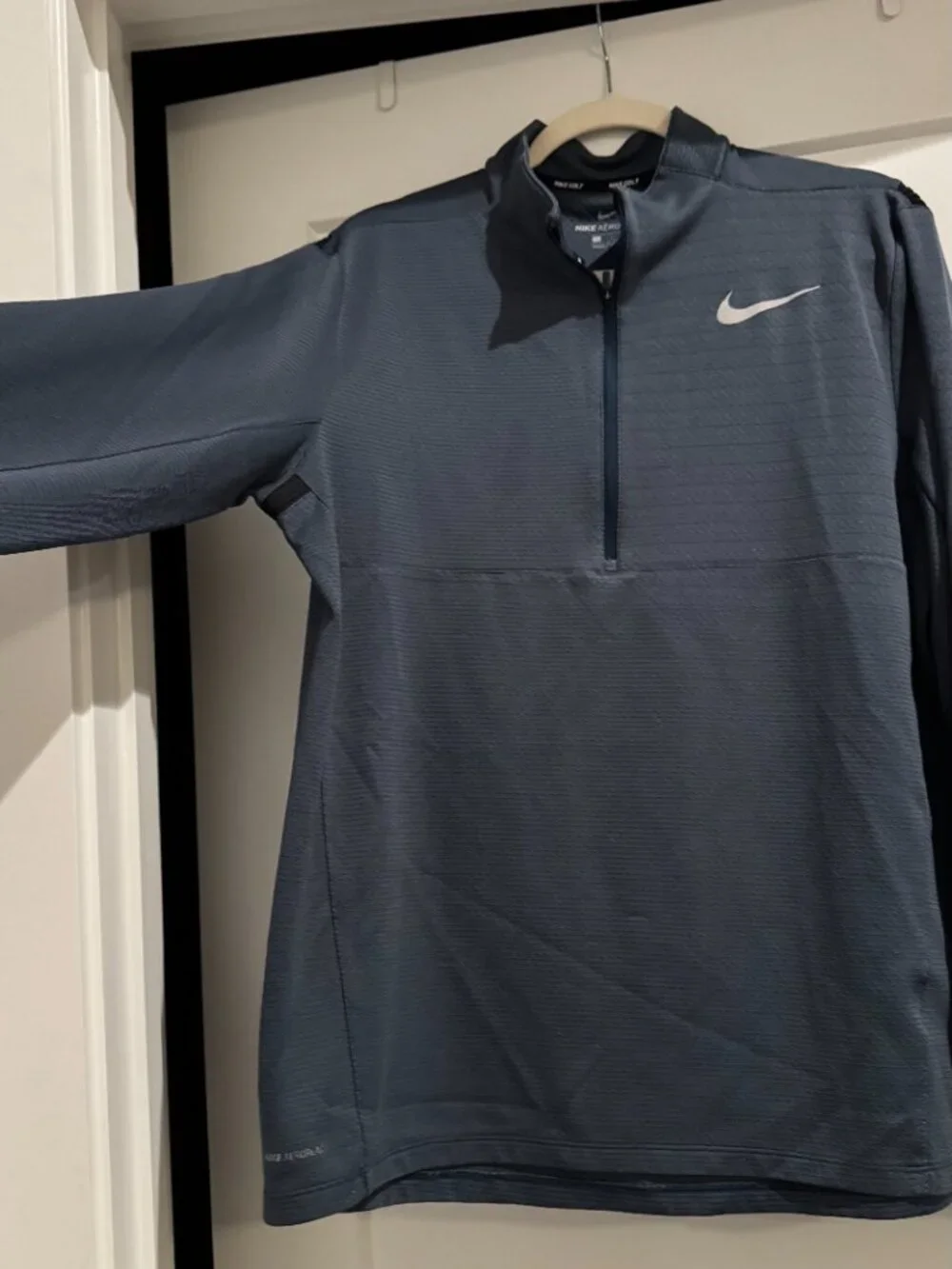 Nike AeroReact Half-Zip Lightweight Golf Pullover Sweater Men's Large Gray Grey